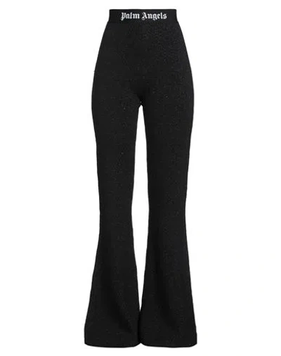 Palm Angels Woman Pants Black Size M Viscose, Synthetic Fibers, Wool, Metallic Fiber, Cashmere