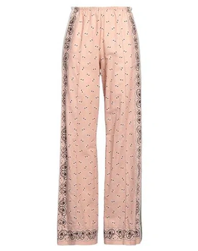 PALM ANGELS PALM ANGELS WOMAN PANTS BLUSH SIZE M LINEN, COTTON, POLYESTER
