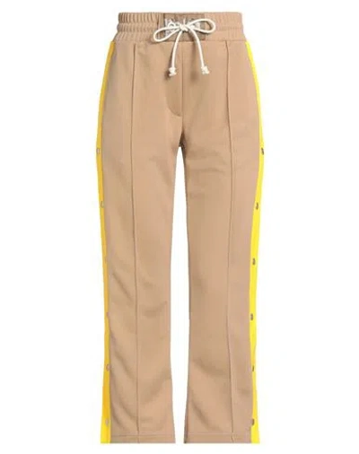 Palm Angels Woman Pants Camel Size Xxs Polyester In Neutral