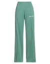 Palm Angels Woman Pants Green Size 8 Recycled Polyester In Green