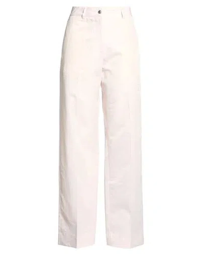 Palm Angels Woman Pants Light Pink Size 6 Polyester, Wool In White