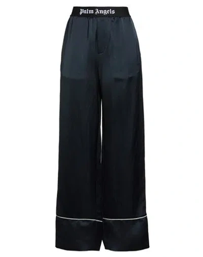 Palm Angels Woman Pants Navy Size 6 Linen, Viscose, Polyamide, Polyester, Elastane