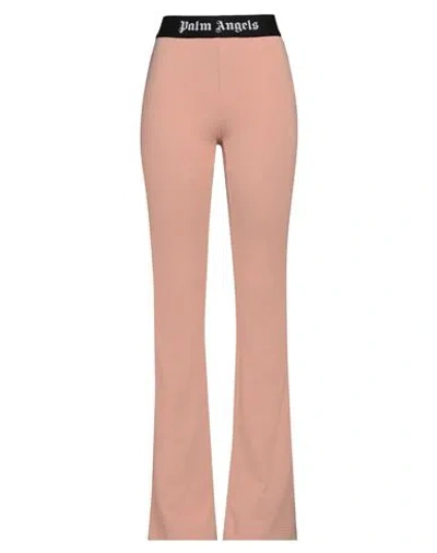 Palm Angels Woman Pants Salmon Pink Size M Cotton, Polyamide, Polyester, Elastane