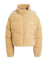 PALM ANGELS PALM ANGELS WOMAN PUFFER BEIGE SIZE M COTTON, POLYESTER