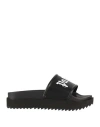 Palm Angels Woman Sandals Black Size 7 Textile Fibers