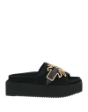 Palm Angels Woman Sandals Black Size 8 Leather