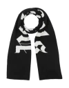 Palm Angels Woman Scarf Black Size - Wool, Acrylic In Black