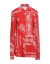 Palm Angels Woman Shirt Red Size 4 Viscose, Elastane In Red