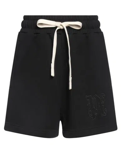 Palm Angels Woman Shorts & Bermuda Shorts Black Size S Cotton, Polyester
