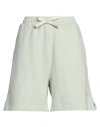 Palm Angels Woman Shorts & Bermuda Shorts Light Green Size L Cotton In Green