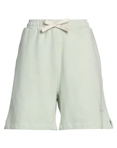 Palm Angels Woman Shorts & Bermuda Shorts Light Green Size L Cotton