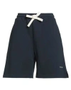 Palm Angels Woman Shorts & Bermuda Shorts Midnight Blue Size L Cotton