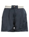Palm Angels Shorts Mit Monogramm-stickerei In Blue