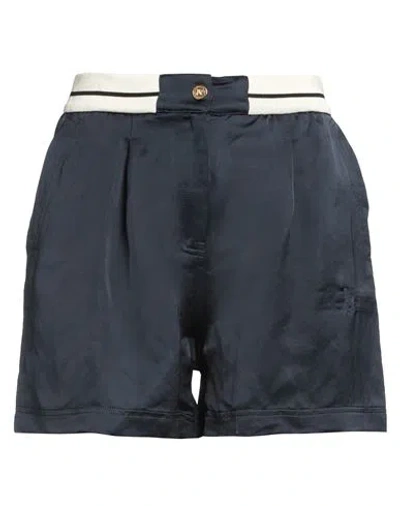 Palm Angels Shorts Mit Monogramm-stickerei In Blue
