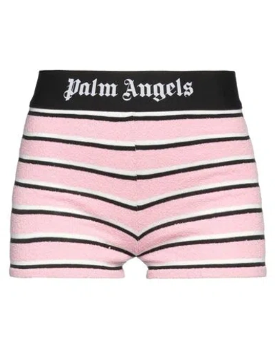 Palm Angels Woman Shorts & Bermuda Shorts Pink Size L Cotton, Polyamide, Polyester, Elastane