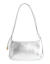 Palm Angels Woman Shoulder Bag Silver Size - Leather In Silver