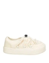 Palm Angels Padded Low-top Snow Sneakers With Platform Sole In White