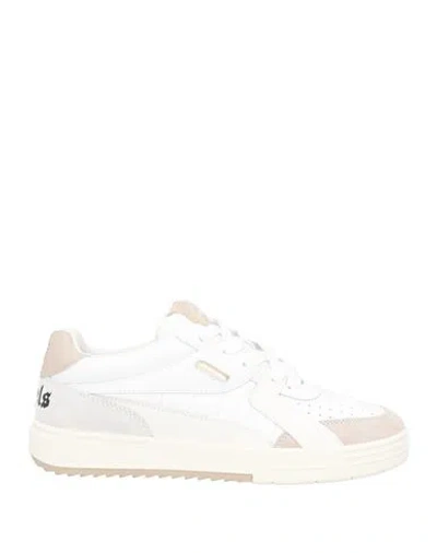 Palm Angels Woman Sneakers White Size 8 Soft Leather