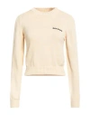 Palm Angels Woman Sweater Beige Size L Cotton, Polyester