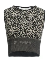Palm Angels Woman Sweater Beige Size L Polyester, Polyamide, Elastane In Beige