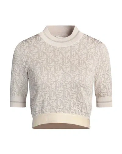Palm Angels Woman Sweater Beige Size M Viscose, Polyester, Polyamide, Elastane