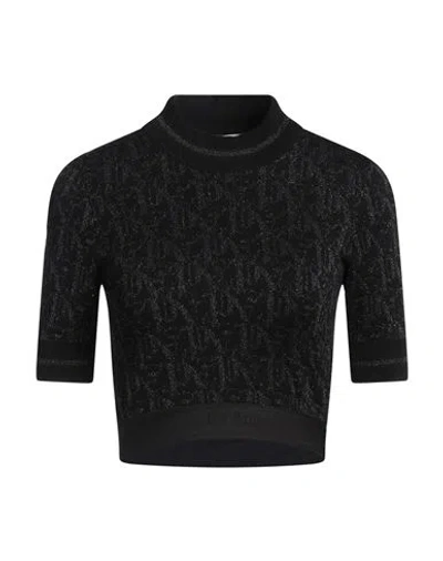 Palm Angels Woman Sweater Black Size M Viscose, Polyester, Polyamide