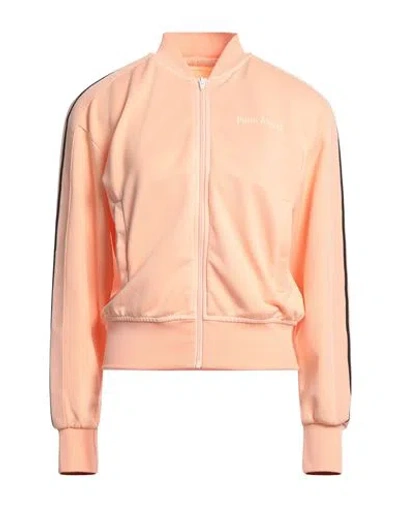 Palm Angels Woman Sweatshirt Apricot Size L Polyamide, Elastane, Polyester In Orange