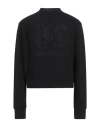 Palm Angels Black Monogram Statement Sweatshirt In Black