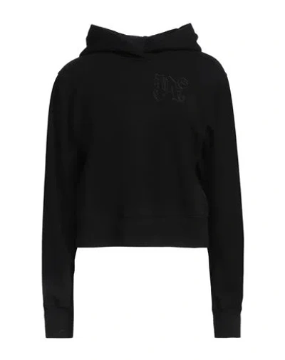 Palm Angels Woman Sweatshirt Black Size L Cotton, Elastane, Polyester