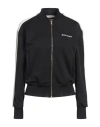 Palm Angels Classic Logo-print Track Bomber Jacket In Black