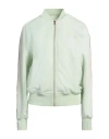 Palm Angels Woman Sweatshirt Light Green Size L Polyester, Elastane