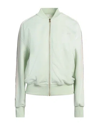 Palm Angels Woman Sweatshirt Light Green Size L Polyester, Elastane In Green