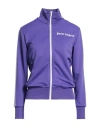 Palm Angels Woman Sweatshirt Purple Size Xxs Polyester, Elastane In Blue