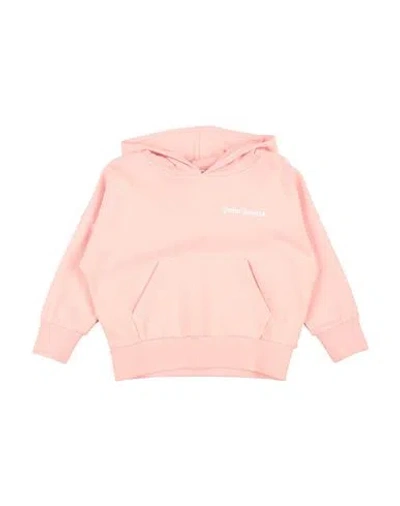 Palm Angels Woman Sweatshirt Salmon Pink Size 12 Cotton, Elastane