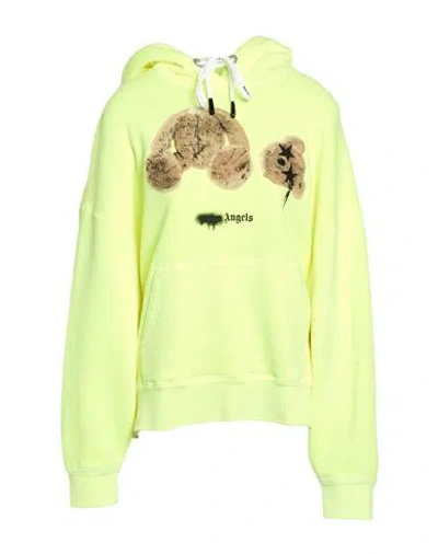Palm Angels Woman Sweatshirt Yellow Size Xl Cotton, Elastane, Wool, Acetate, Polyester