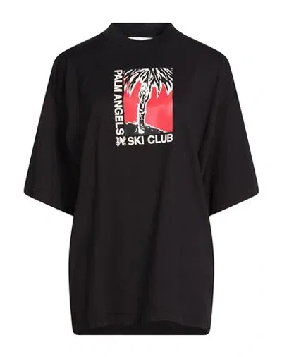 Palm Angels Woman T-shirt Black Size S Cotton