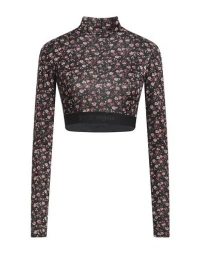 Palm Angels Woman T-shirt Black Size Xs Polyester, Elastane