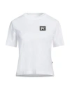 Palm Angels Logo Print Cotton T-shirt In White