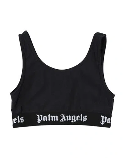 PALM ANGELS PALM ANGELS WOMAN TOP BLACK SIZE 12 POLYAMIDE, ELASTANE