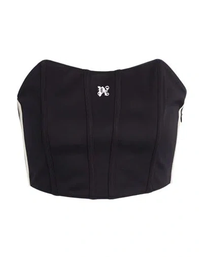 Palm Angels Woman Top Black Size 4 Acetate, Polyamide, Elastane