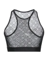 Palm Angels Woman Top Black Size S Polyamide, Elastane, Polyester In Black