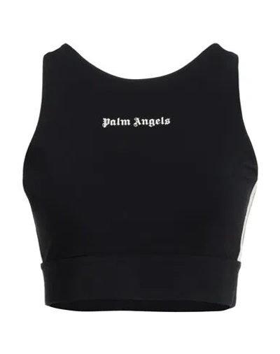 PALM ANGELS PALM ANGELS WOMAN TOP BLACK SIZE L POLYAMIDE, ELASTANE, POLYESTER