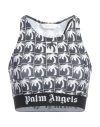 Palm Angels Woman Top Black Size L Polyester, Elastane, Polyamide In Black