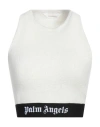 Palm Angels Woman Top Off White Size L Cotton, Polyamide, Elastane, Polyester