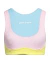 Palm Angels Miami Training Crop Top In Blue