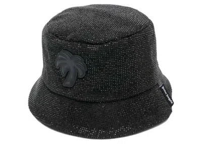 Pre-owned Palm Angels Women Big Palm Bucket Hat In Black