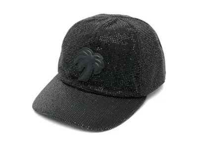 Pre-owned Palm Angels Women Big Palm Cap In Black