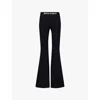 Palm Angels Black Elasticized Lounge Pants In Black