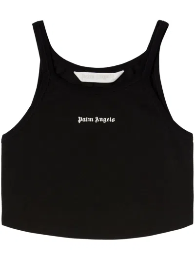 Palm Angels Women Classic Logo Tank Top In Black