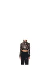 Palm Angels Embellished Polyester Top
